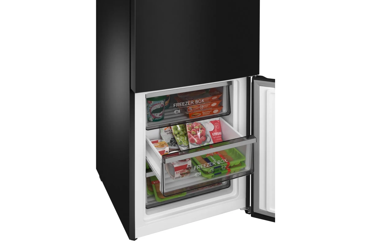 Холодильник отдельностоящий с инвертором MEFERI MFR200BK TOTAL NO FROST COMBI ULTRA