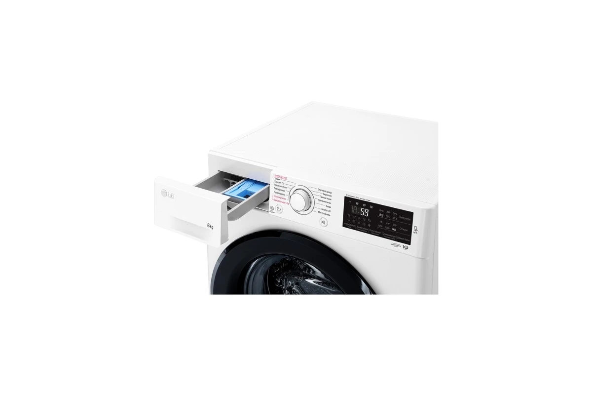 Cтиральная машина LG F4M5TS6W c функцией пара