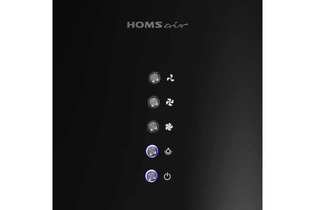 Кухонная вытяжка HOMSair ART 1050WL 35 ЧЕРНЫЙ