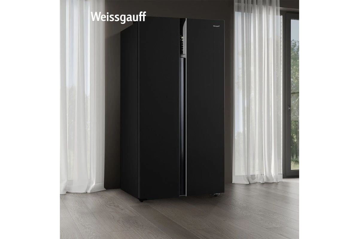Отдельностоящий холодильник с инвертором Weissgauff WSBS 600 BG NoFrost Inverter