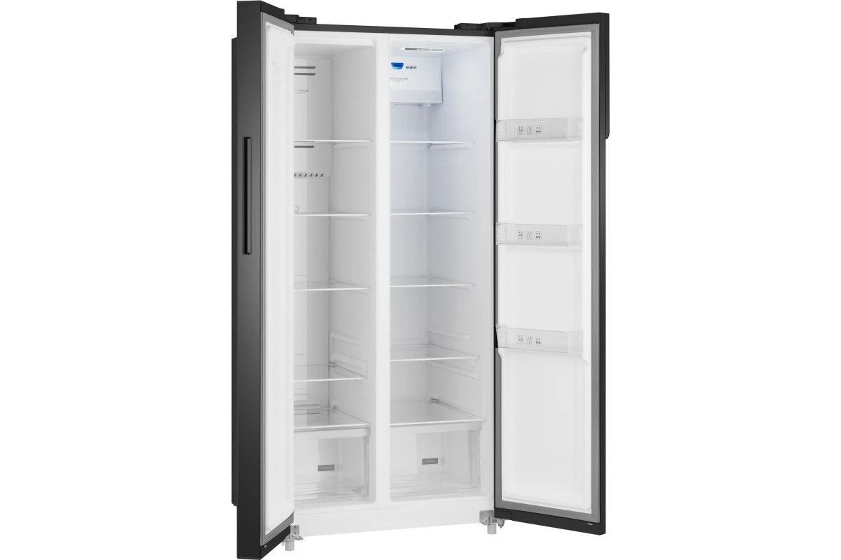Отдельностоящий холодильник с инвертором Weissgauff WSBS 500 Inverter NoFrost Black Glass