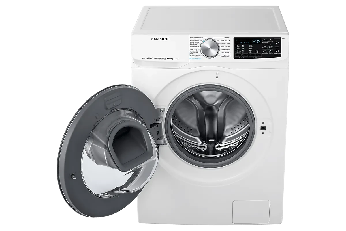 Стиральная машина Samsung WW70R62LVSWDLP (AddWash и Eco Bubble)