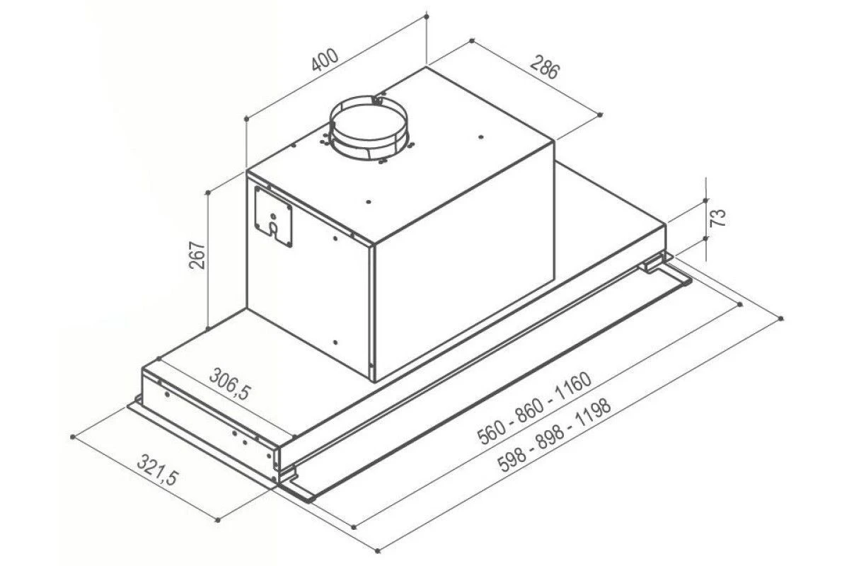 Встраиваемая вытяжка Faber ILMA X A90 110.0456.294