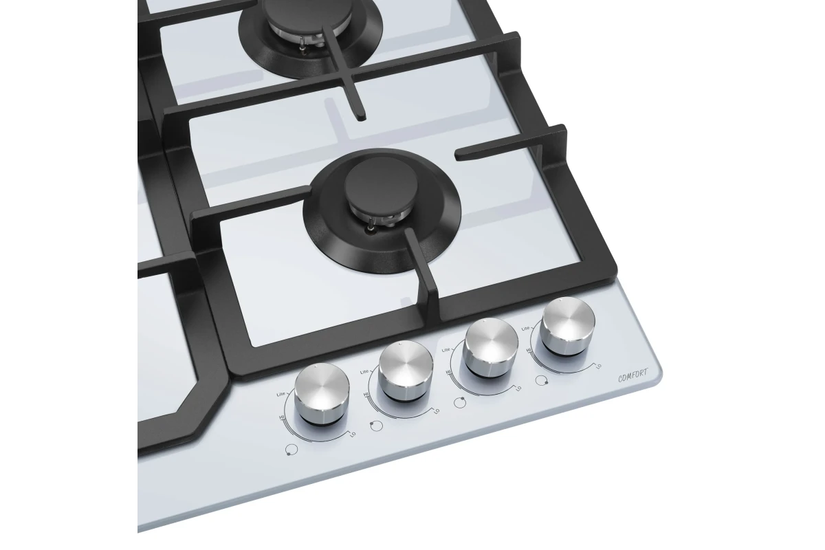 Варочная панель газовая MEFERI MGH604WH GLASS COMFORT