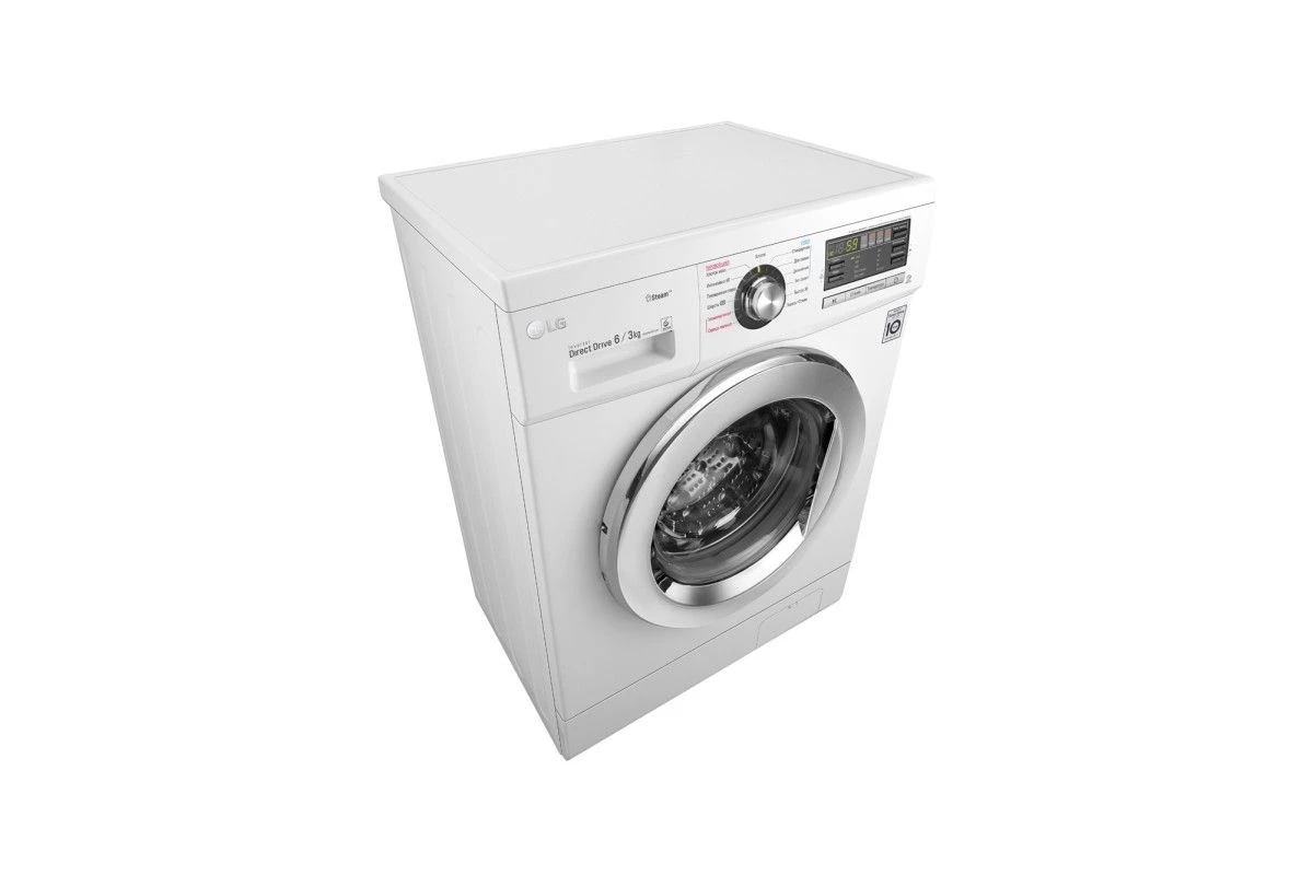 Узкая стиральная машина с сушкой LG F1296CDS3