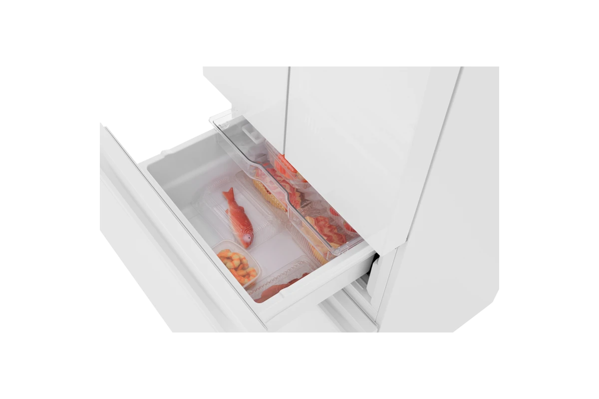 Холодильник French Door ZUGEL ZRFD361W, белое стекло