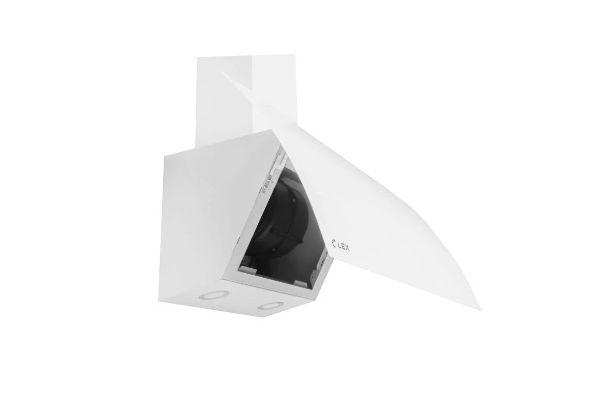 Наклонная кухонная вытяжка LEX Plaza GS 600 White