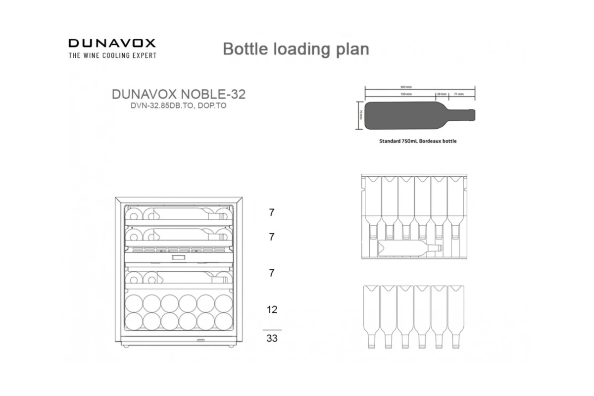 Винный шкаф Dunavox DVN-32.85DB.TO