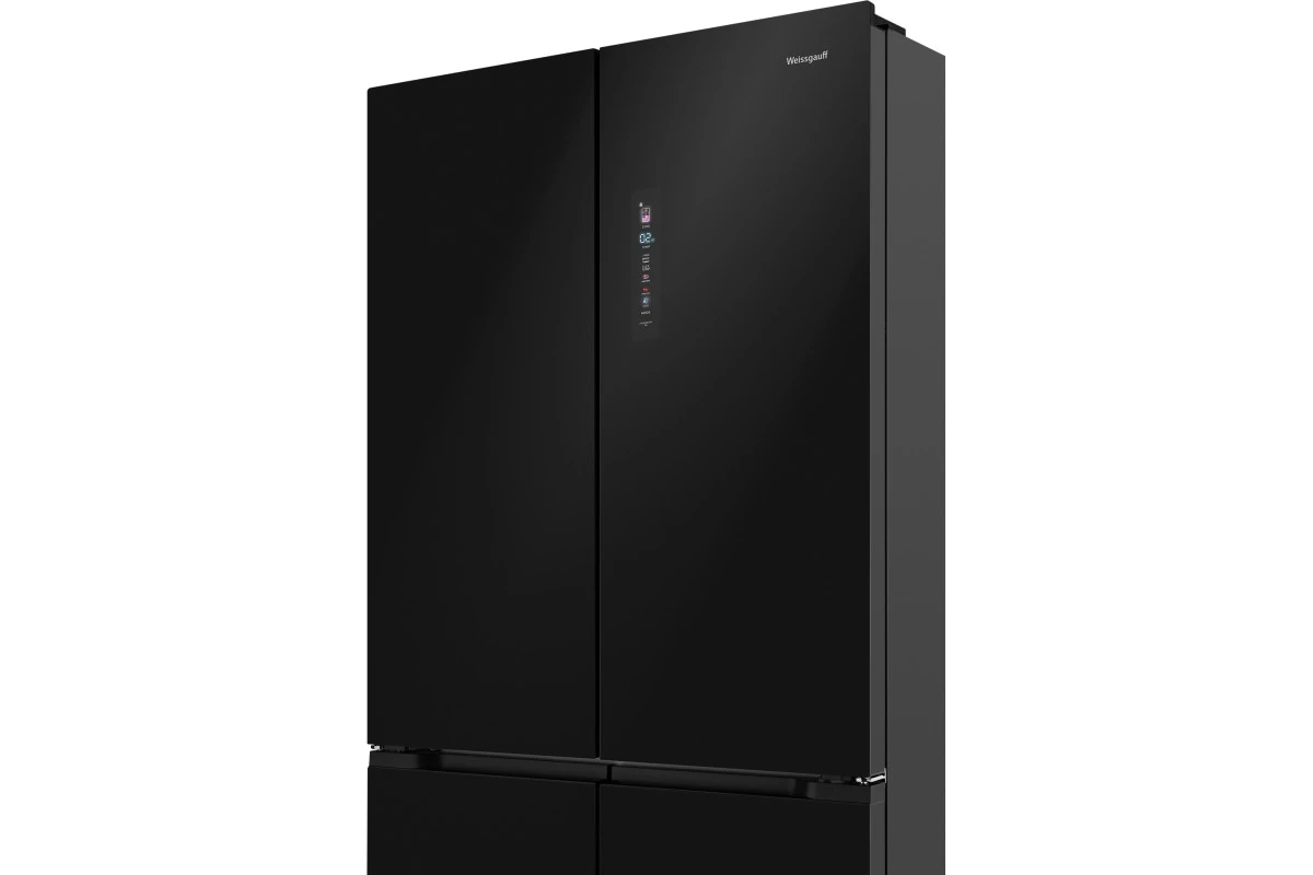 Отдельностоящий холодильник с инвертором Weissgauff WCD 510 Built-in Inverter NoFrost Black Glass