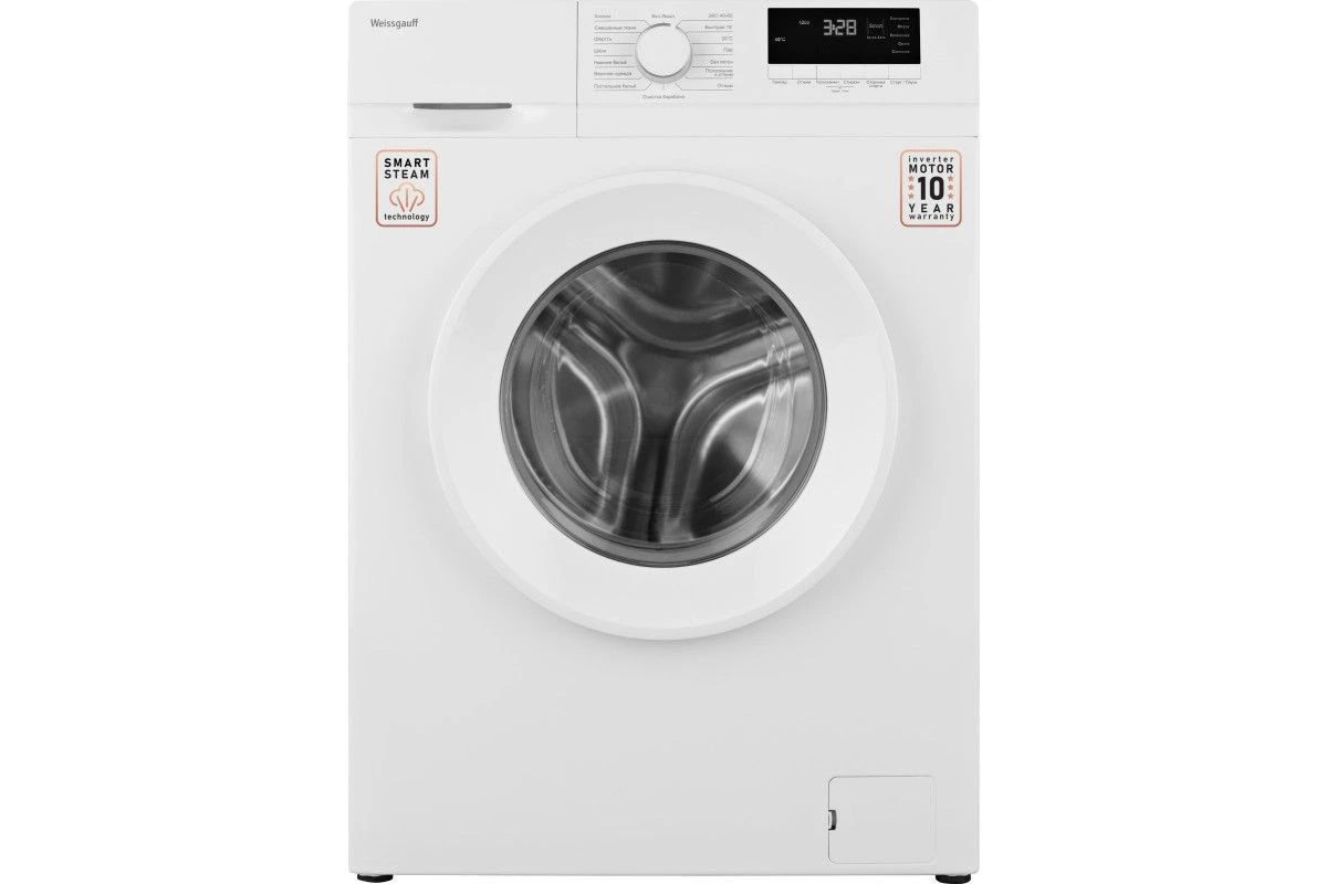 Стиральная машина с инвертором и паром Weissgauff WM 46127 DC Inverter Steam