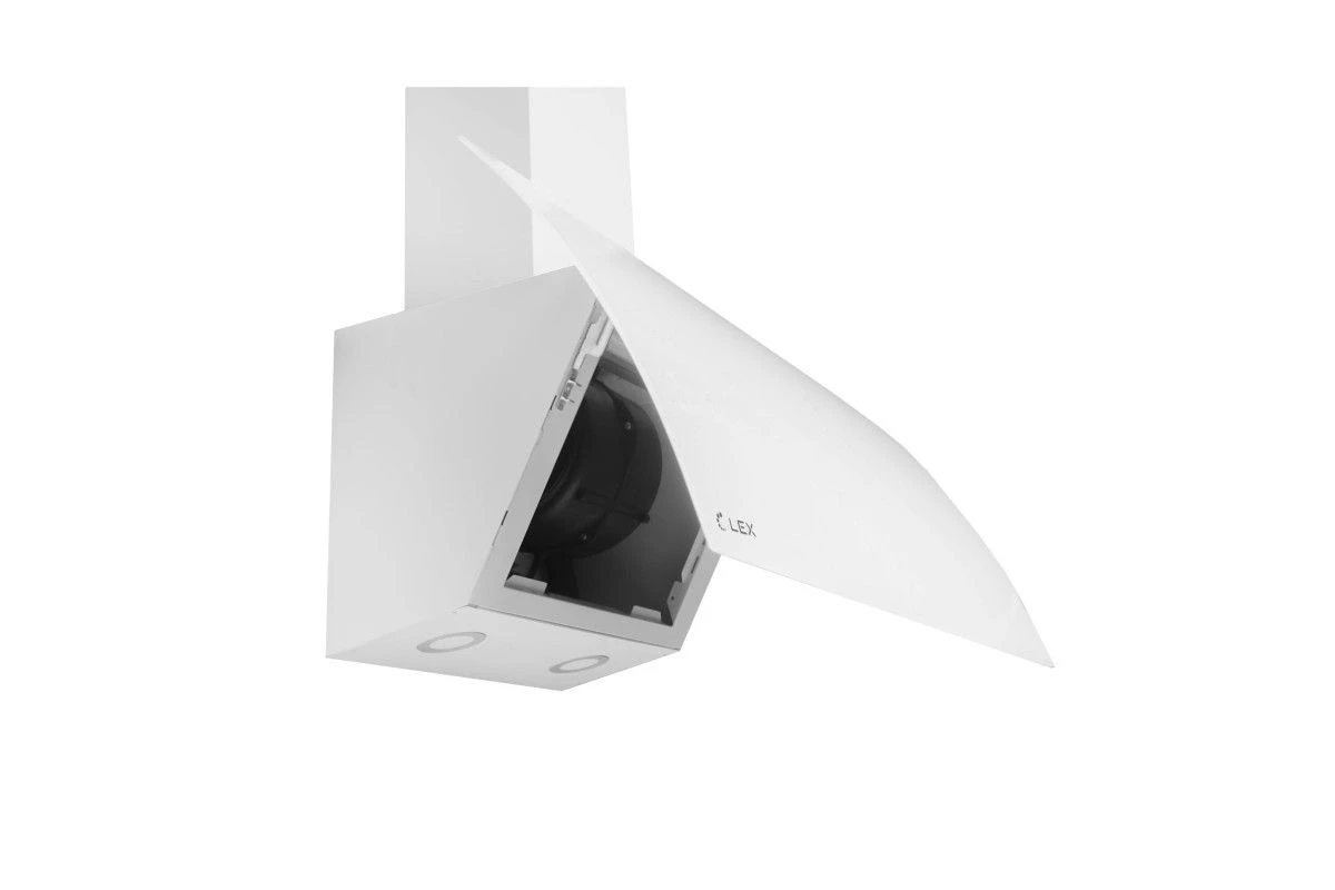 Наклонная кухонная вытяжка LEX Plaza GS 900 White