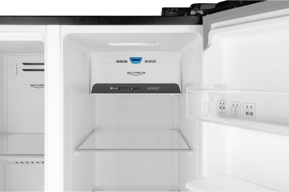 Отдельностоящий холодильник с инвертором и подачей воды Weissgauff WSBS 600 B NoFrost Inverter Water Dispenser