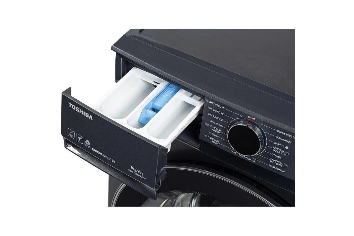 Стиральная машина c сушкой Toshiba TWD-T21BU90UWRU(MG)