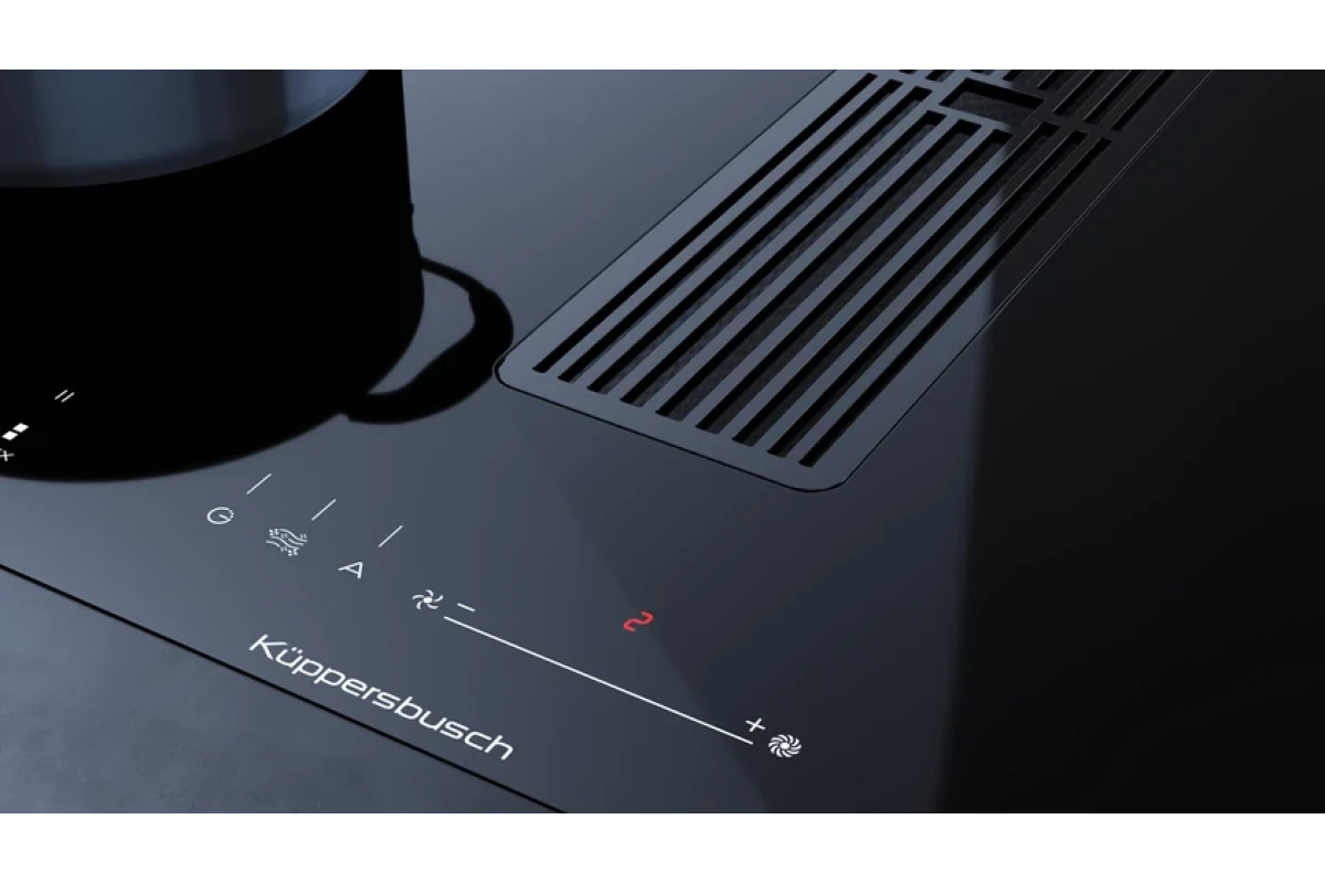 Индукционная варочная панель с вытяжкой Kuppersbusch KMI 8590.0 SR