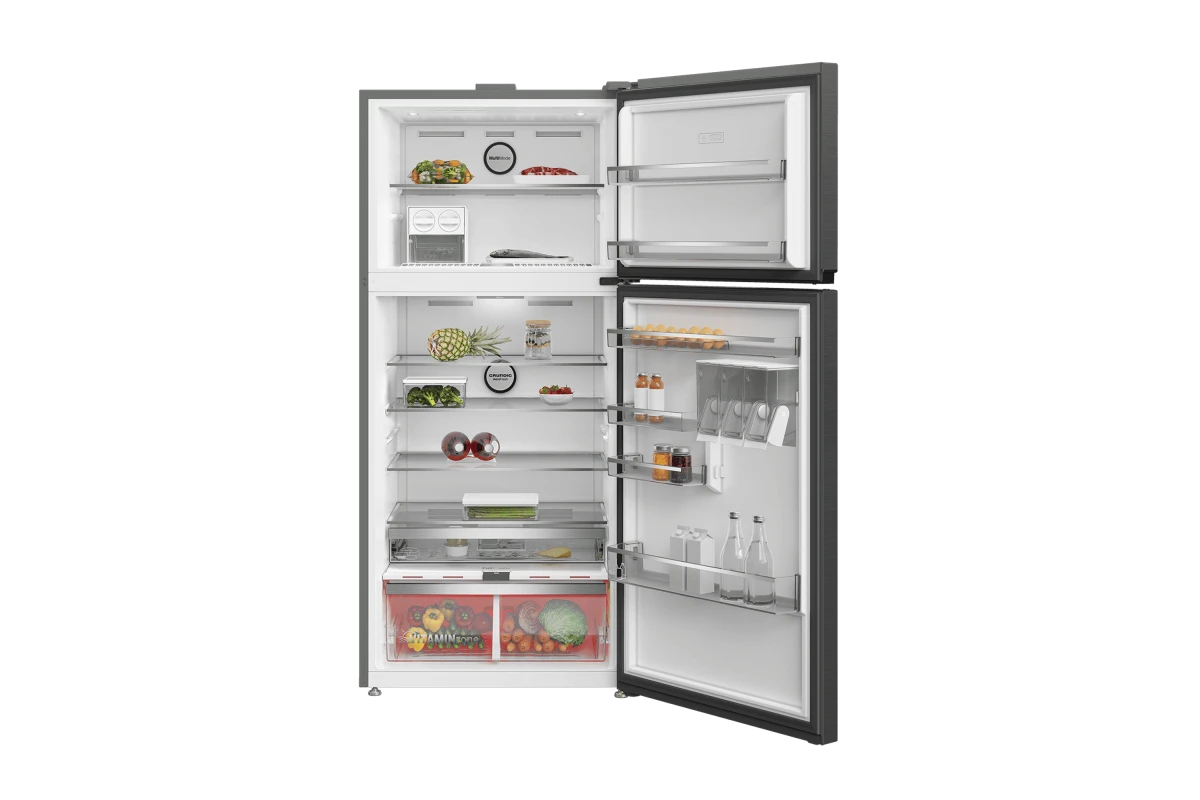 Холодильник с верхней морозильной камерой Grundig GDN18820HXBR