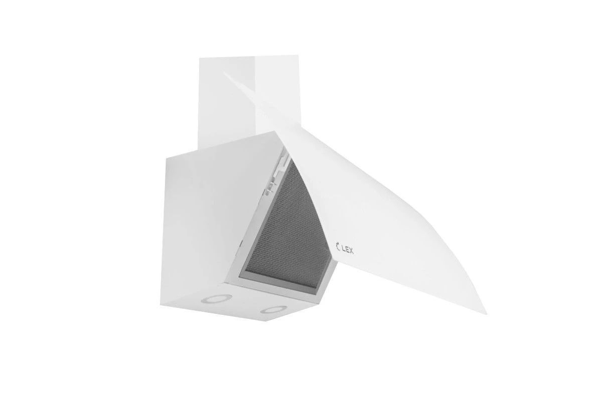 Наклонная кухонная вытяжка LEX Plaza GS 600 White