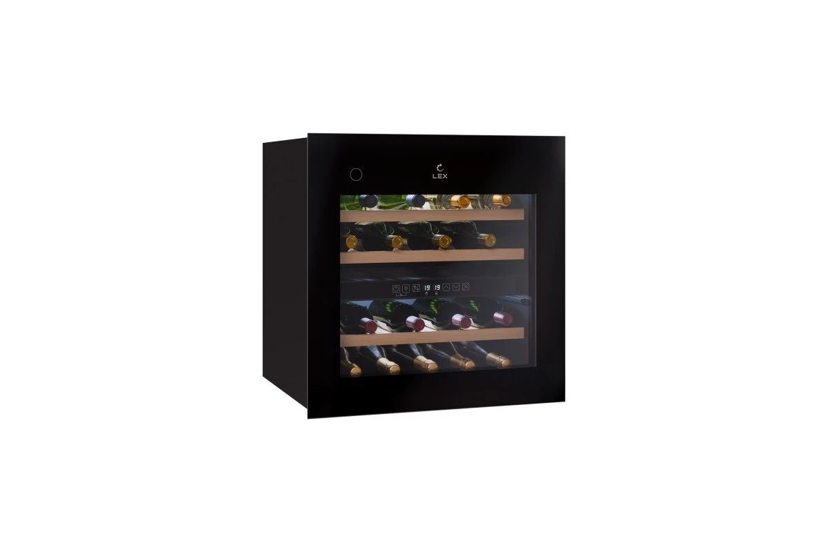 Винный шкаф встраиваемый LEX LWD6036BL dual zone PP