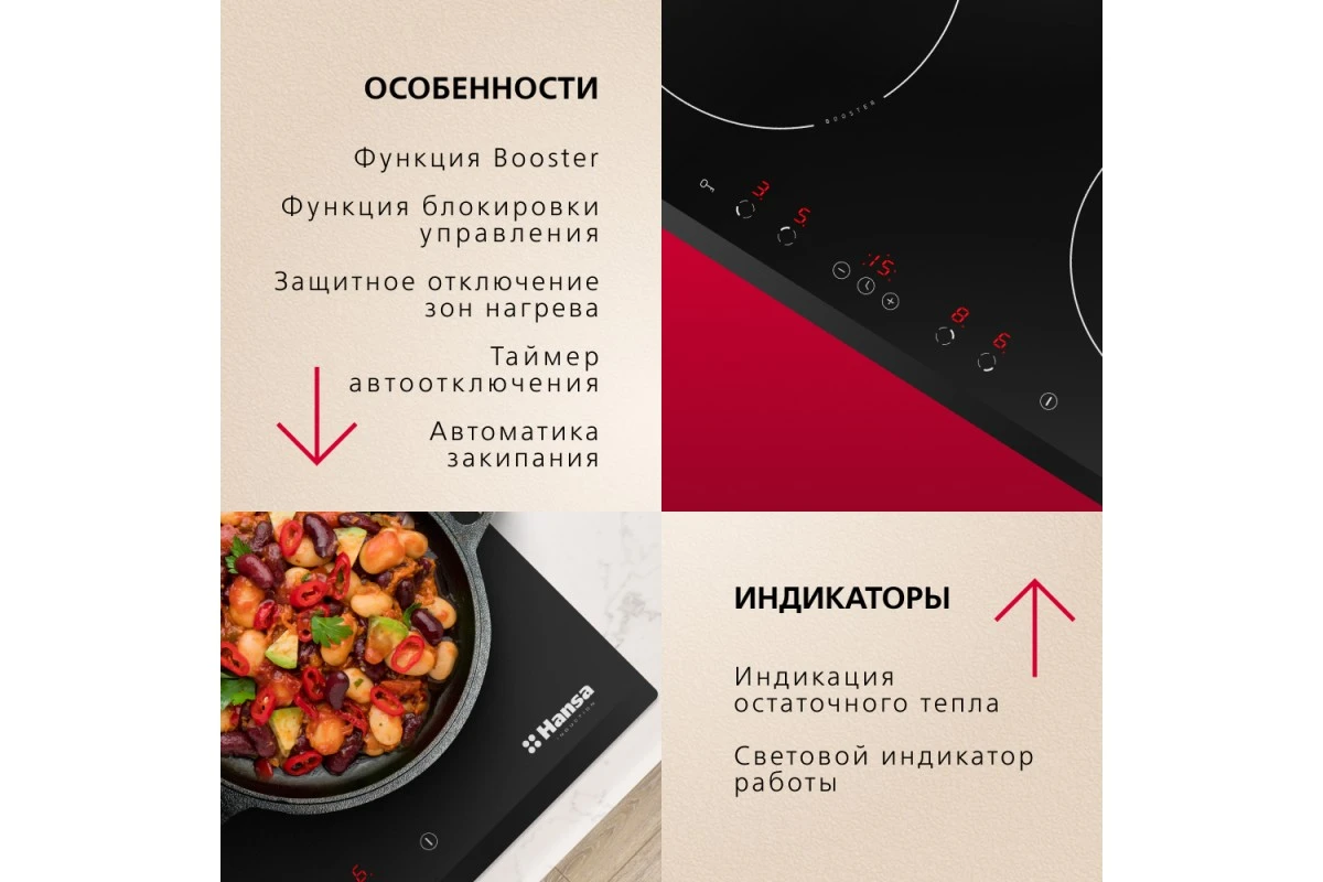 Индукционная панель Hansa BHI68508