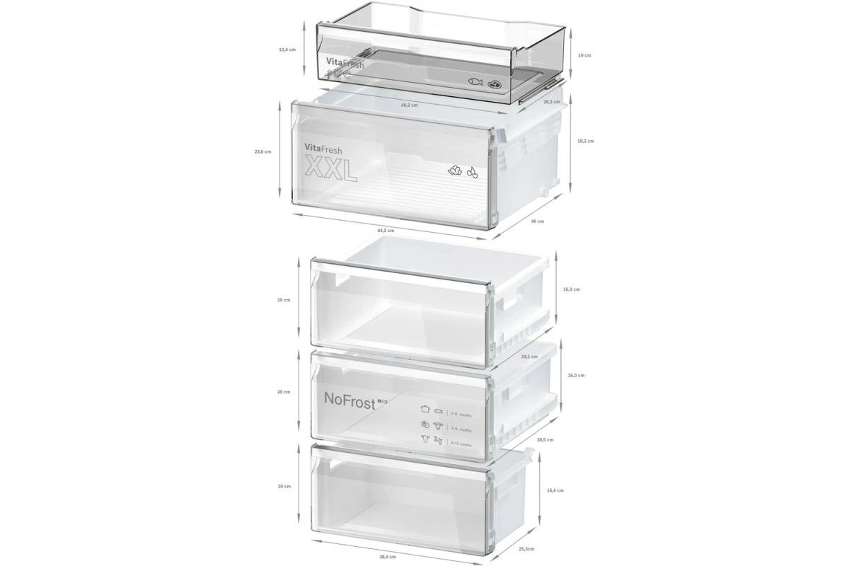 Двухкамерный холодильник Bosch KGN397WCT