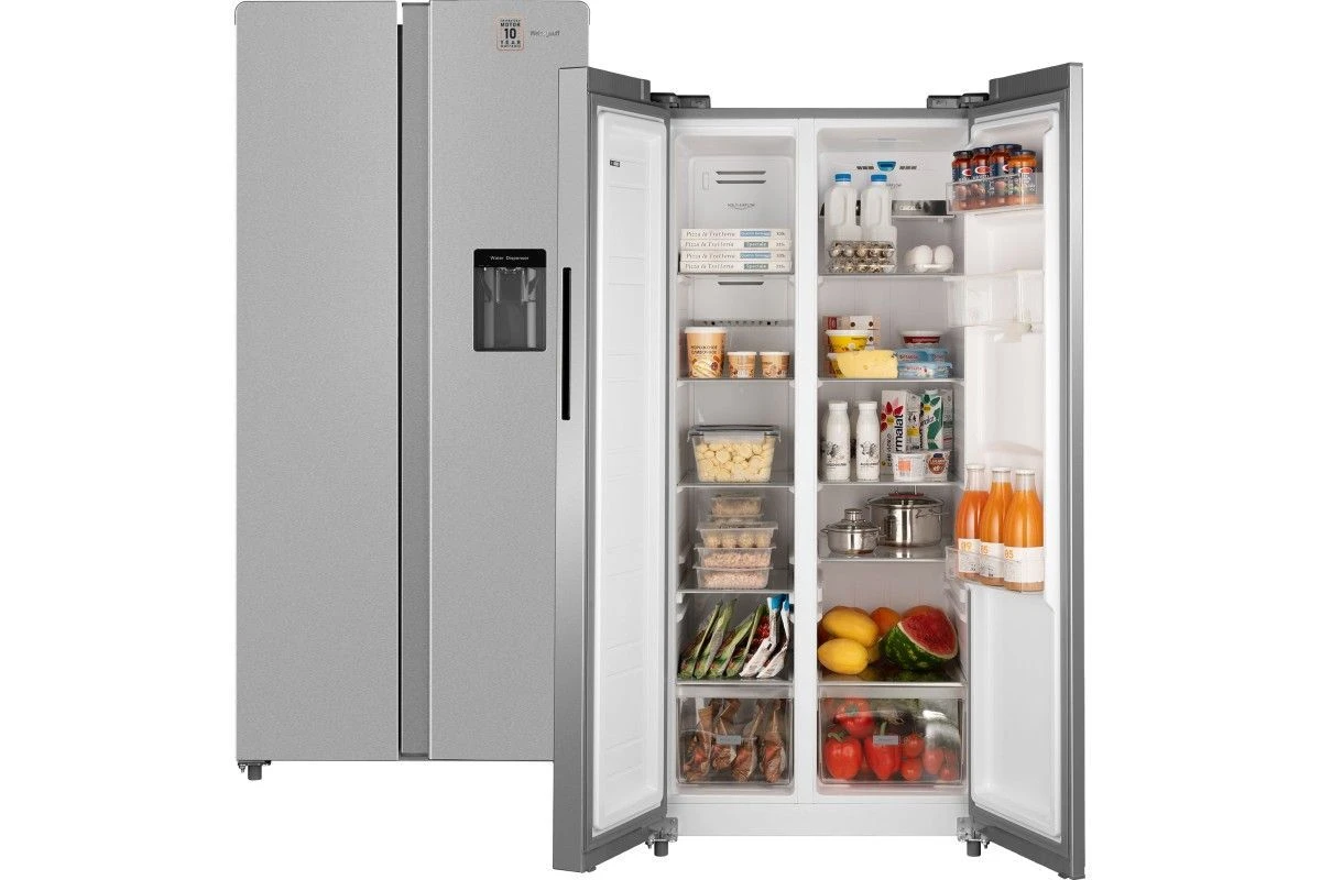 Отдельностоящий холодильник с инвертором и подачей воды Weissgauff WSBS 600 X NoFrost Inverter Water Dispenser