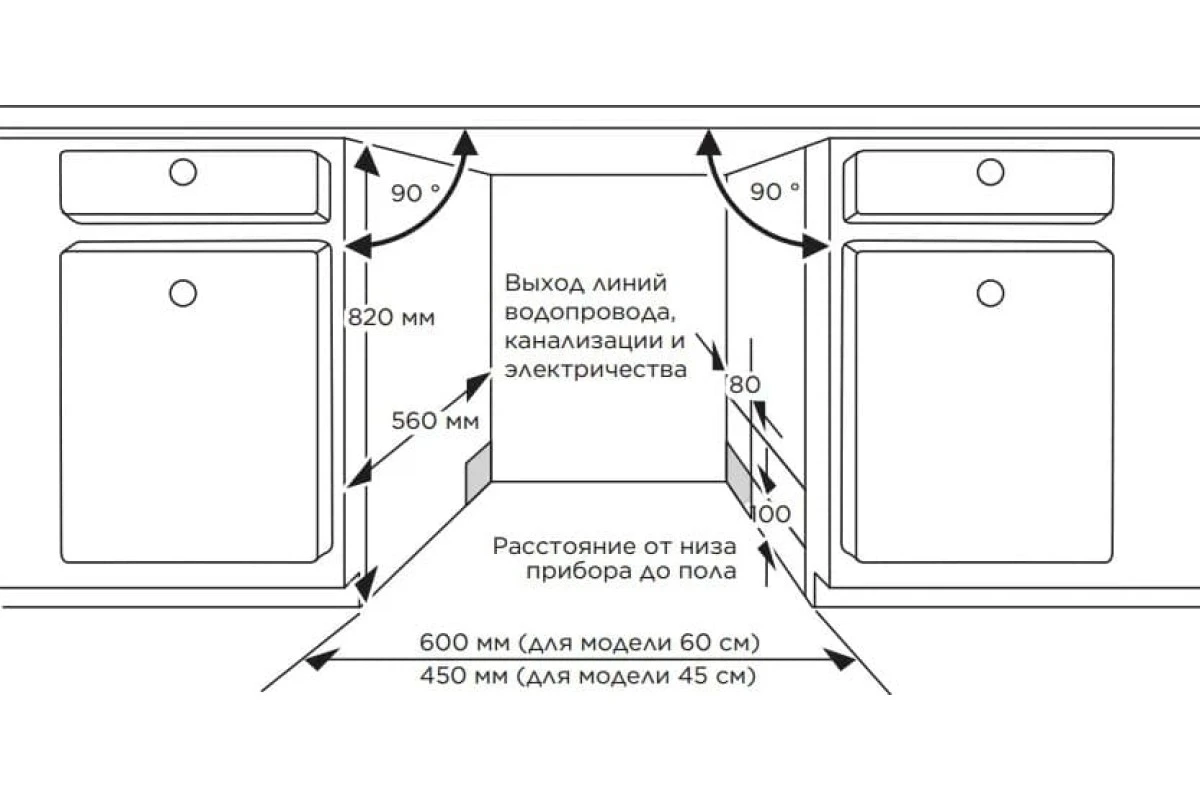 Встраиваемая посудомоечная машина Midea MID45S485I