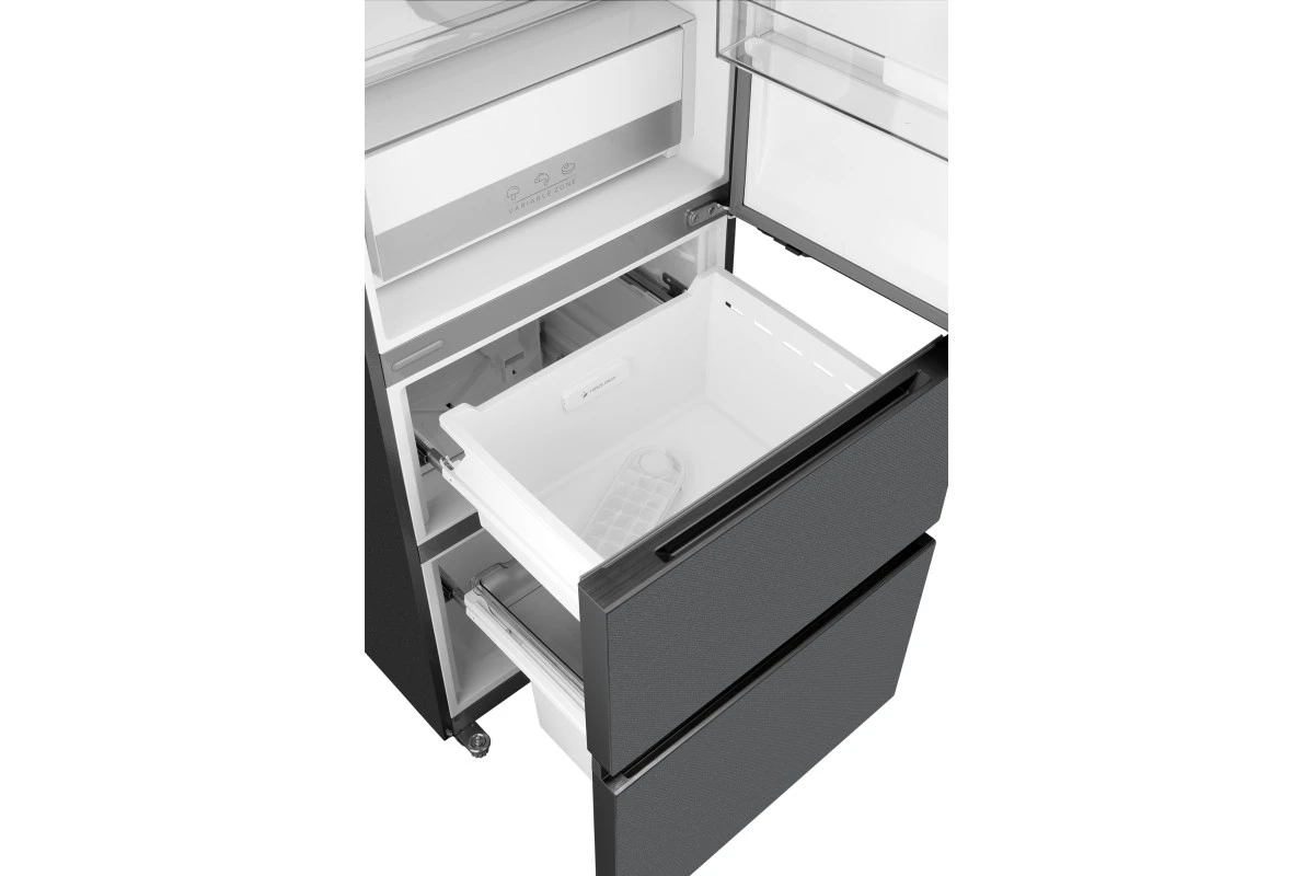 Отдельностоящий холодильник Weissgauff WFD 450 Total NoFrost Inverter Dark Grey Built-in