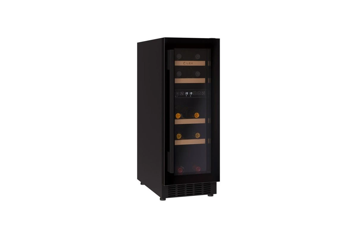 Винный шкаф отдельностоящий LEX LWD3017BL DUAL ZONE
