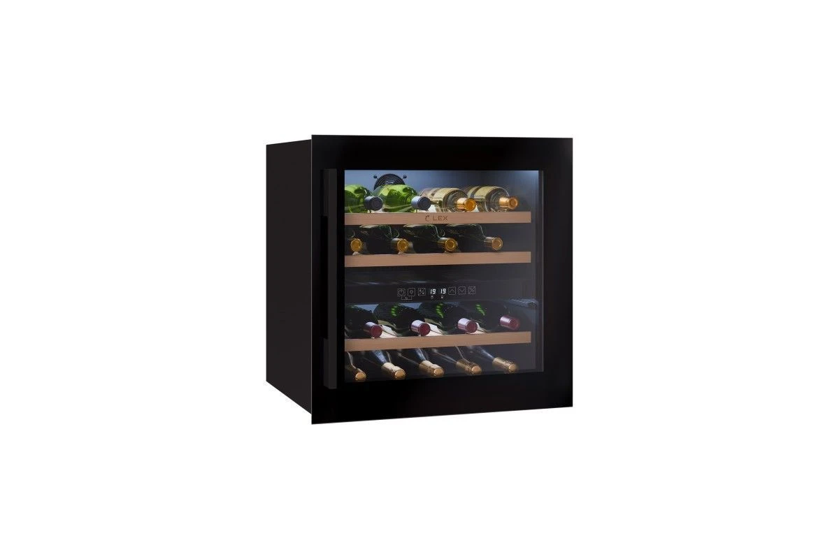 Винный шкаф встраиваемый LEX LWD6036BL dual zone