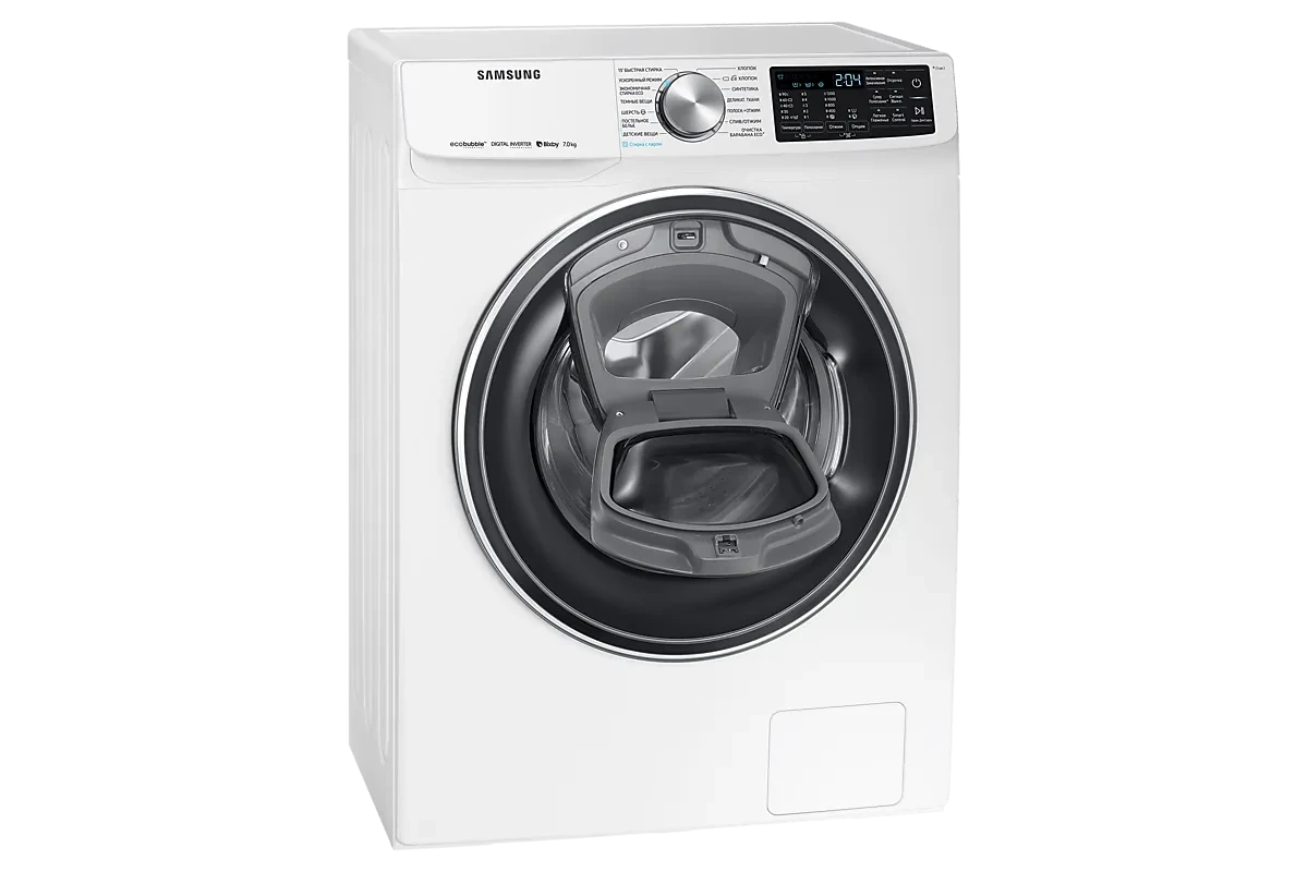 Стиральная машина Samsung WW70R62LVSWDLP (AddWash и Eco Bubble)