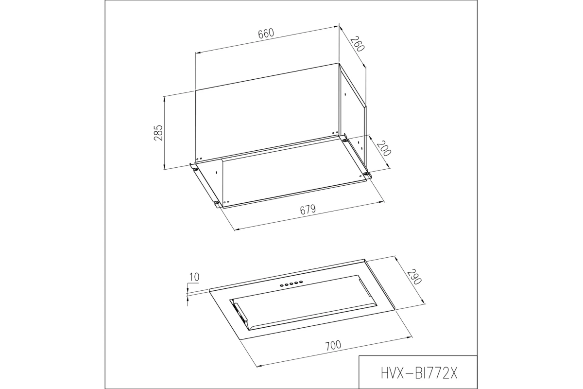 Вытяжка Haier HVX-BI772X