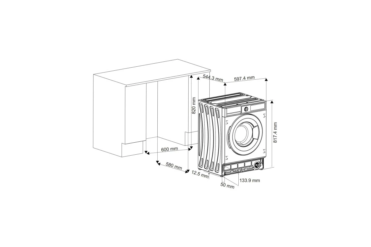 Встраиваемая стиральная машина Scandilux DX3T8400