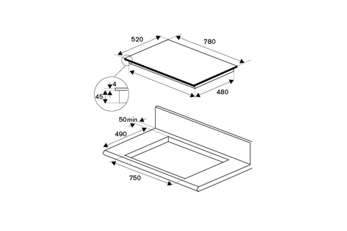 Индукционная варочная панель Bertazzoni Modern P785IM2G5NE черная
