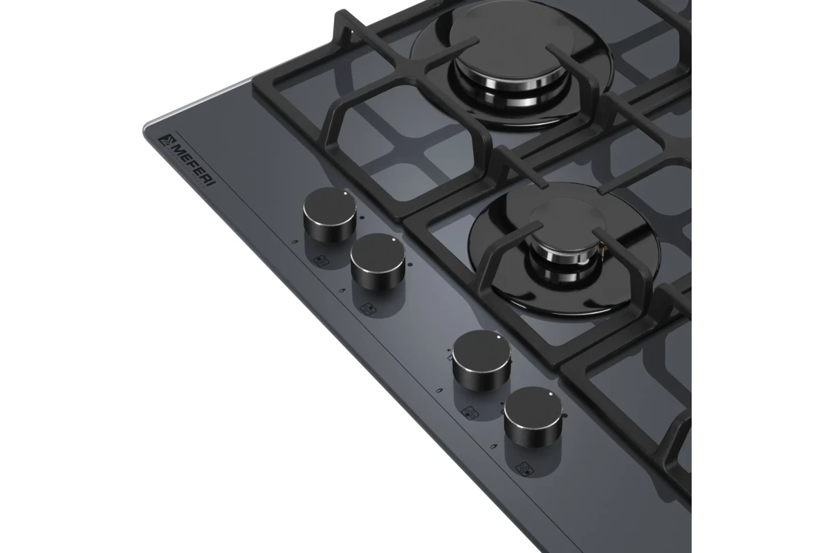 Варочная панель газовая MEFERI MGH604GR GLASS ULTRA