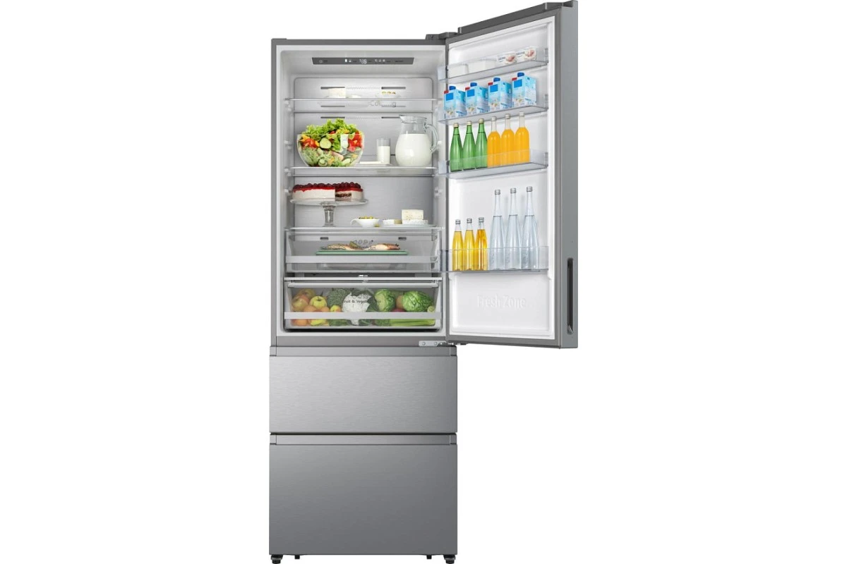 Отдельностоящий двухкамерный холодильник Gorenje NRM720FSXL4