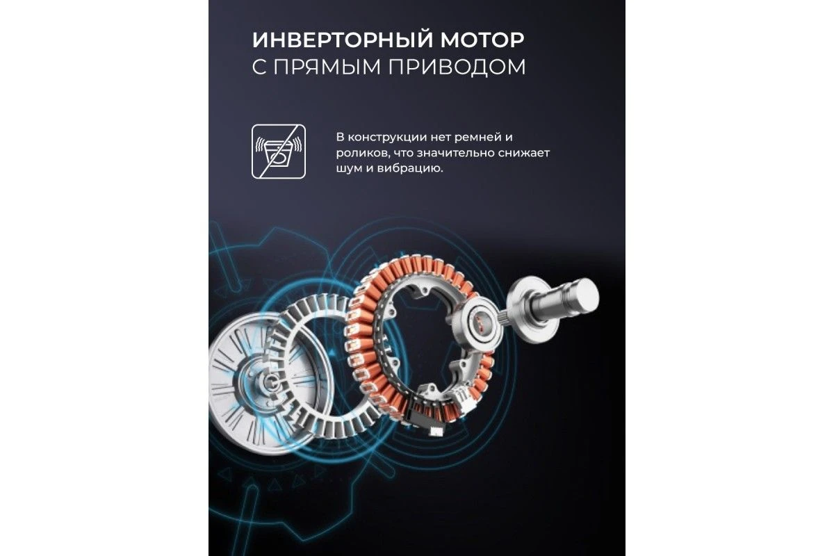 Стиральная машина с инвертором и паром LEX LWM12012WIDD color