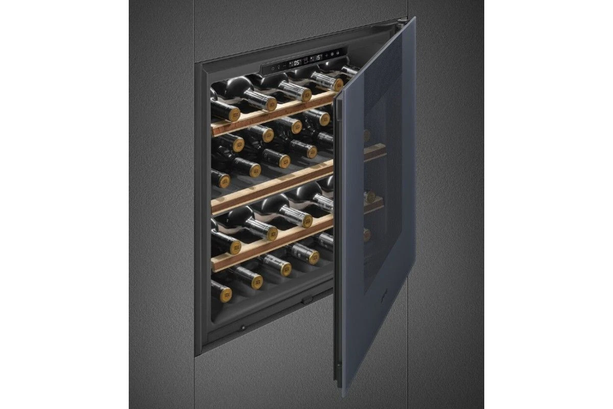 Встраиваемый холодильный шкаф для вина Smeg CVI129G