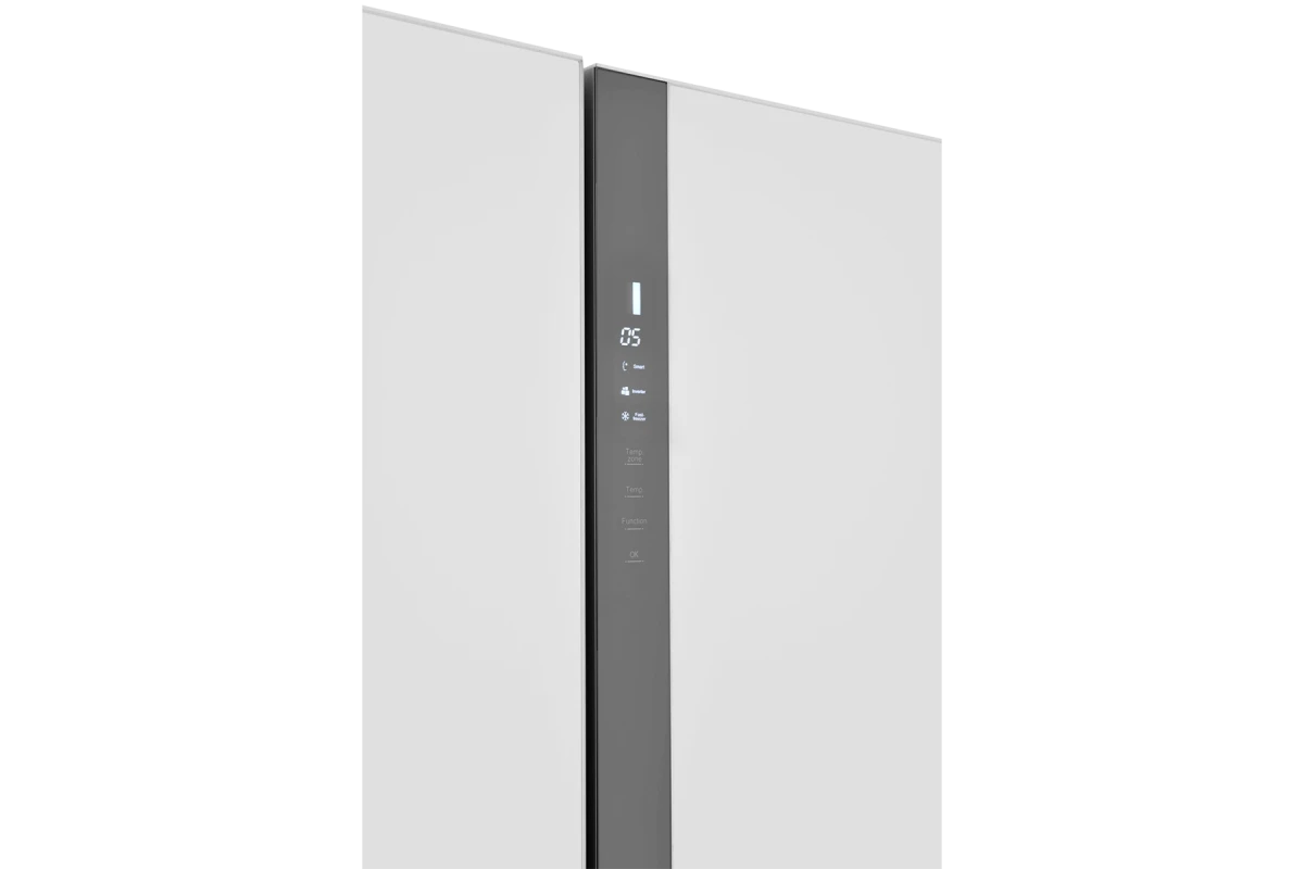 Холодильник Side-by-Side ZUGEL ZRSS630W, белое стекло