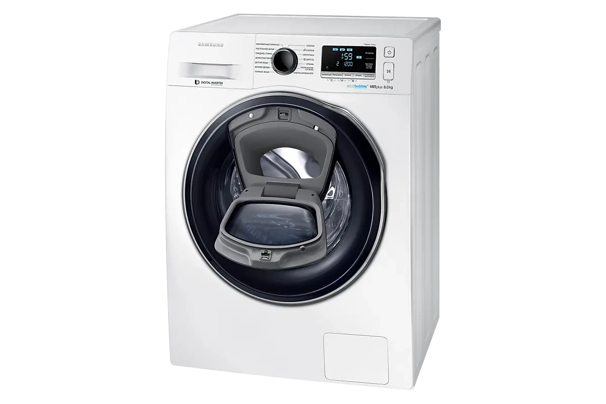 Стиральная машина Samsung WW80K6210RW/LD (AddWash и Eco Bubble)