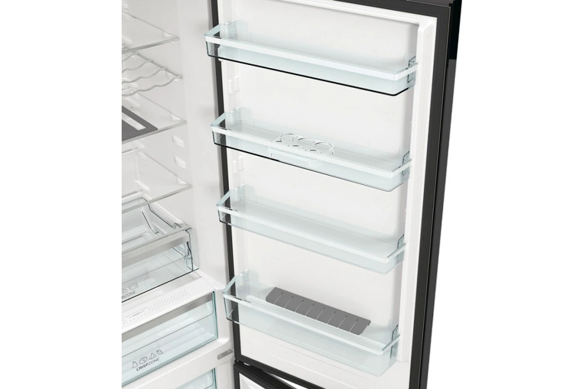 Отдельностоящий двухкамерный холодильник Gorenje NRK6201SYBK