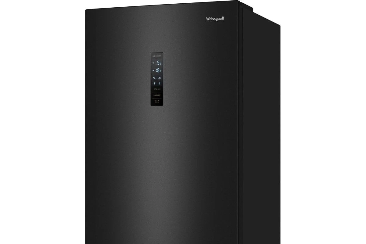 Отдельностоящий холодильник с инвертором Weissgauff WRK 2000 Total NoFrost Inverter Black Inox