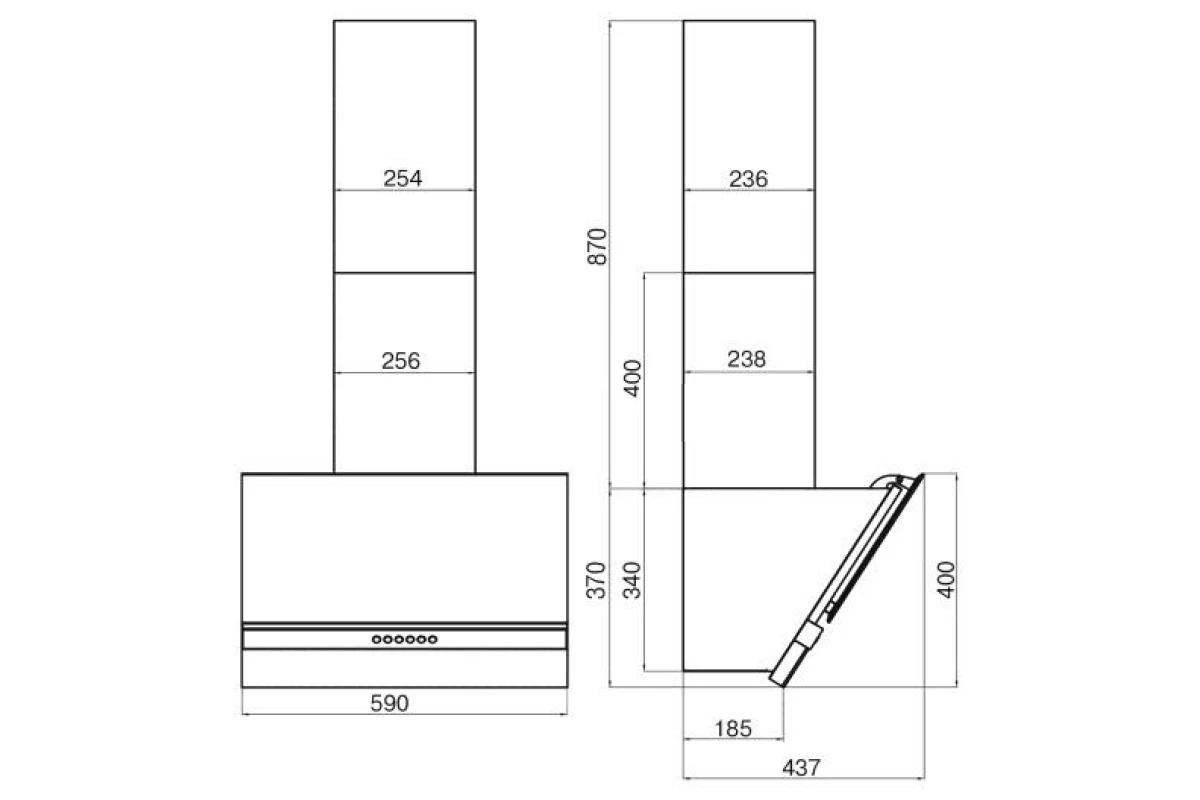 Наклонная вытяжка Faber KORUND WH A60 110.0383.023