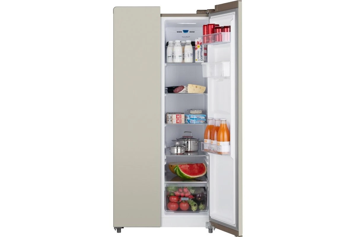 Отдельностоящий холодильник с инвертором и подачей воды Weissgauff WSBS 600 Be NoFrost Inverter Water Dispenser