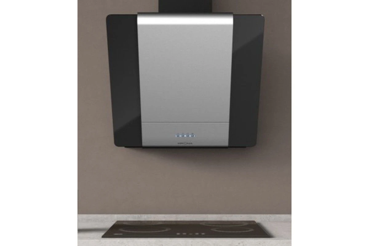 Вытяжка Krona TALLI 600 INOX/BLACK GLASS 3P