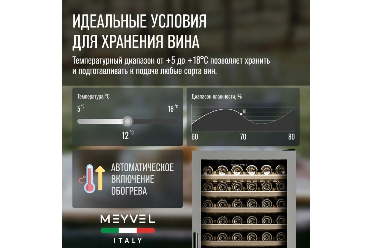 Винный шкаф Meyvel MV160-KST2