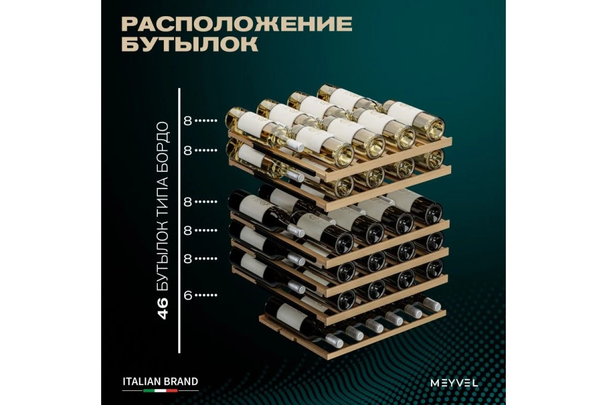 Винный шкаф Meyvel MV46PRO-KBT2 (Итальянский орех)