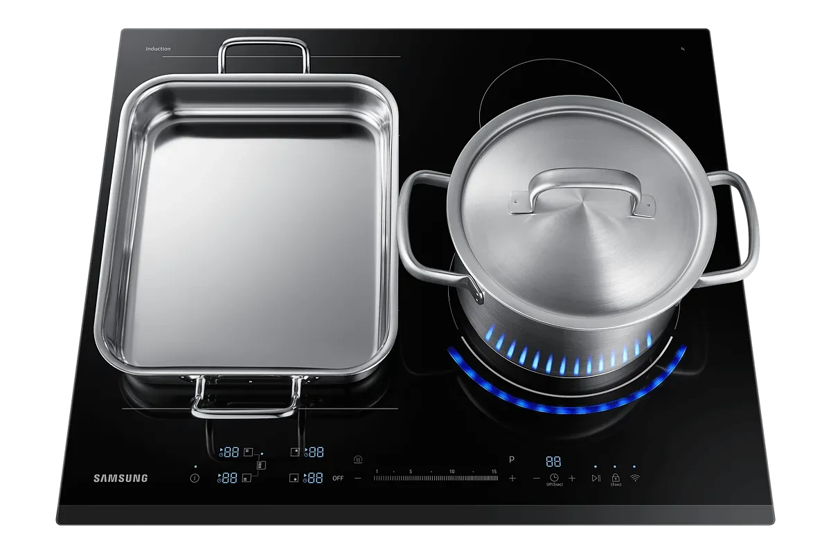 Индукционная панель Samsung NZ64R9777GK с технологией Virtual Flame™