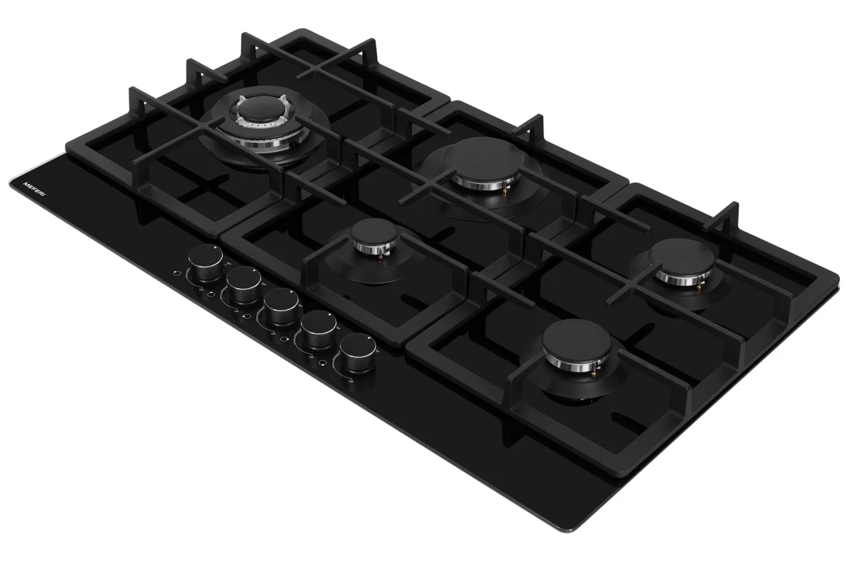 Варочная панель газовая MEFERI MGH905BK GLASS ULTRA