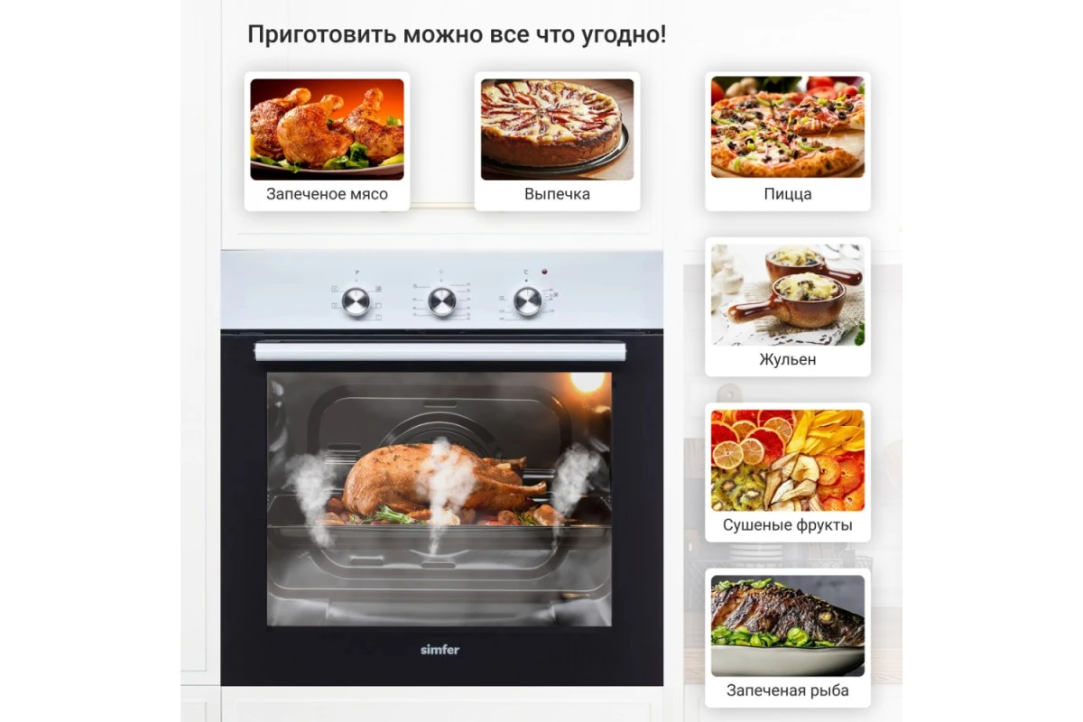 Электрический духовой шкаф Simfer B6EW16001