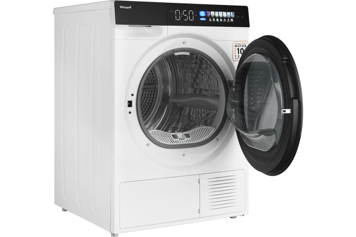 Сушильная машина с инвертором и ультрафиолетом Weissgauff WD 999 Heat Pump Full Touch