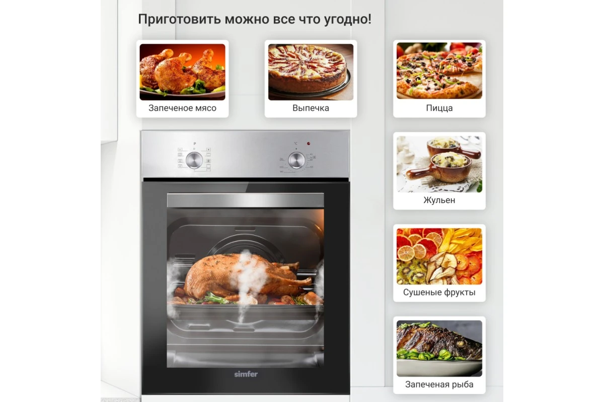 Электрический духовой шкаф Simfer B4EM19070TB